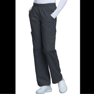 Cherokee WorkWear Core Stretch Women's Cargo Scrub Pants Pewter Gray